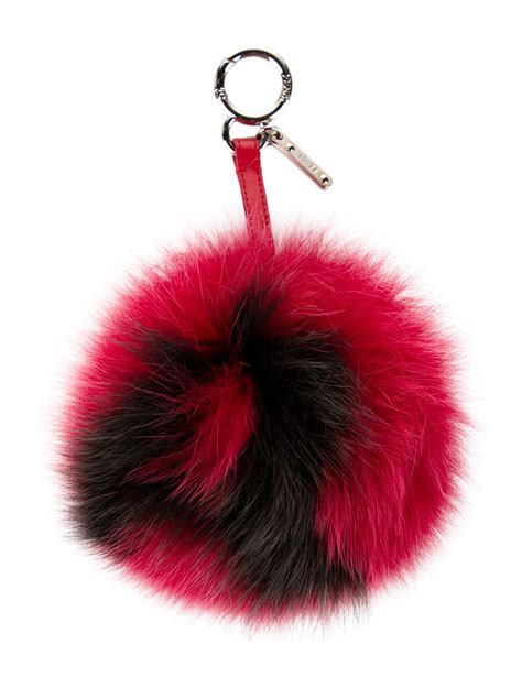 fendi fur ball keychain price|real real Fendi keychains.